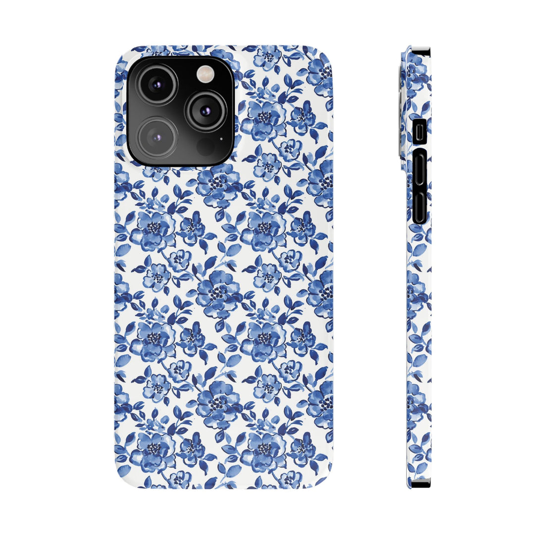 Slim Blue Chinoiserie Gift for Her Cute Phone Cases for Iphone 16 Pro Max | iPhone 15 Case | iPhone 15 Pro Max Case, Iphone 14, Iphone 14 Pro Max, Iphone 13 12 11 8 7 - Studio40ParkLane