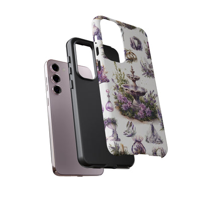 Impact Resistant, Lavender Wedding, Cute Phone Cases for Samsung S24, S23, S22, S21, IPhone 15 pro Iphone 14 pro Iphone 13 IPhone 12 Iphone 11