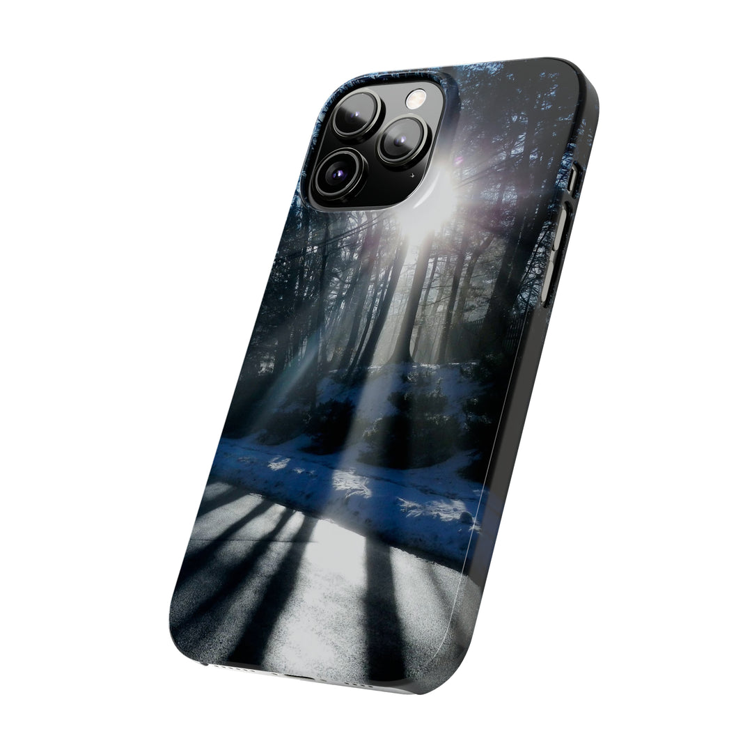 Slim Cute Phone Cases for Iphones - | iPhone 15 Case | iPhone 15 Pro Max Case, Iphone 14 Case, Iphone 14 Pro Max, Iphone 13, Winter Morning Sun - Studio40ParkLane