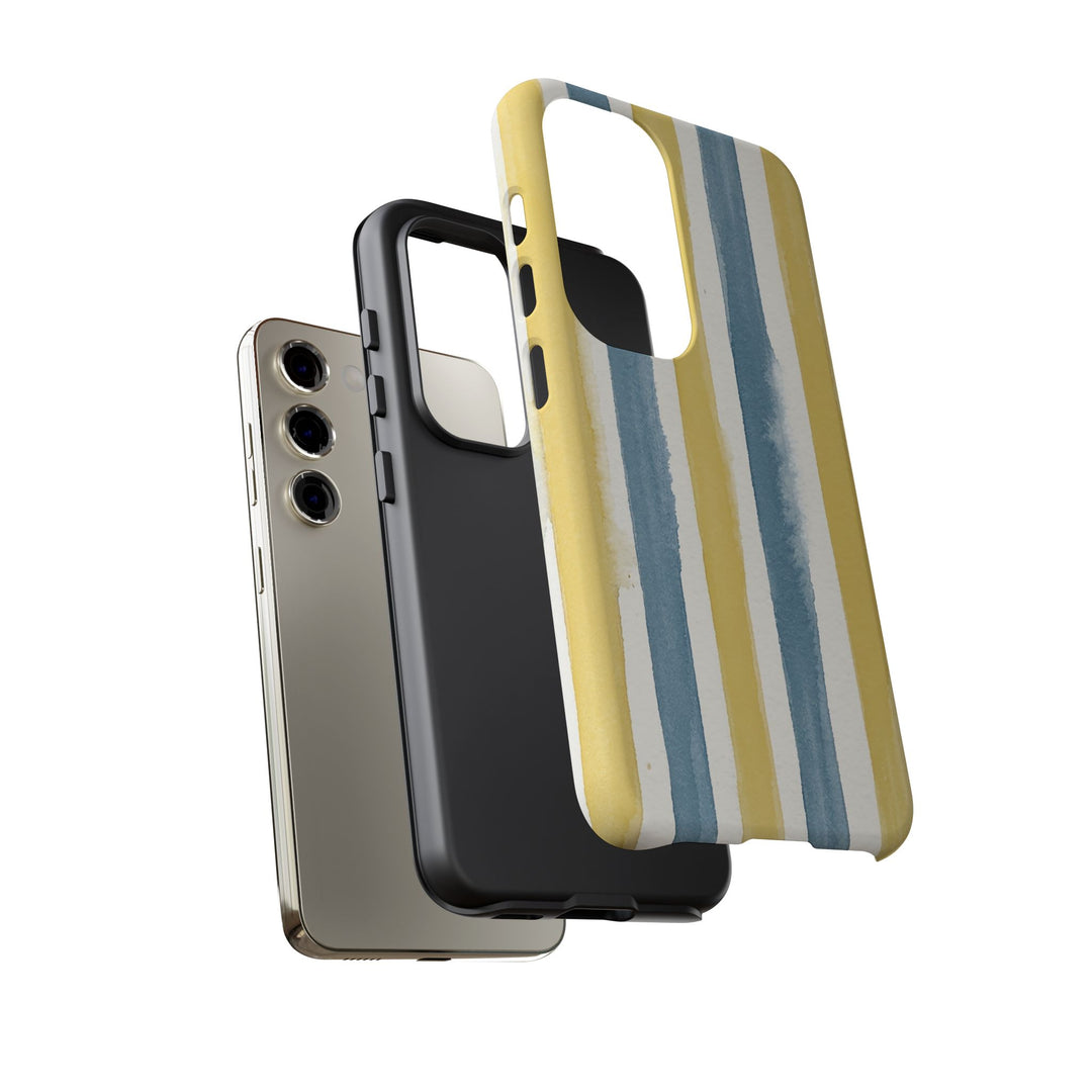 Tough Cute Yellow Stripes Phone Case, for IPhone 17 Pro Max | Iphone 17 Air, Iphone 16, IPhone 15, 14 13 12, Samsung Galaxy S26, S25, S24, S23 - Studio40ParkLane