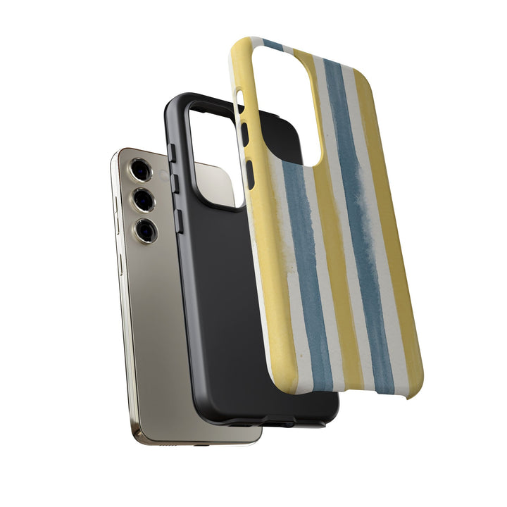 Tough Cute Yellow Stripes Phone Case, for IPhone 17 Pro Max | Iphone 17 Air, Iphone 16, IPhone 15, 14 13 12, Samsung Galaxy S26, S25, S24, S23 - Studio40ParkLane