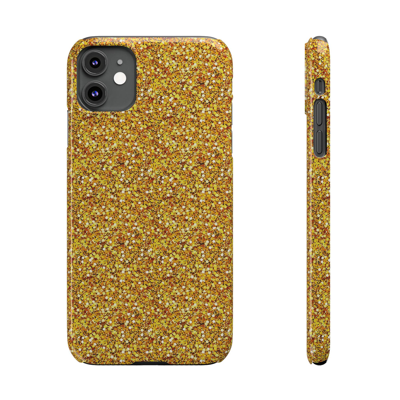 Slim Muted Gold Play on Faux Glitter Effect Cute Phone Cases for Iphone 16 Pro Max | iPhone 15 Case | iPhone 15 Pro Max Case, Iphone 14, Iphone 14 Pro Max, Iphone 13 12 11 8 7