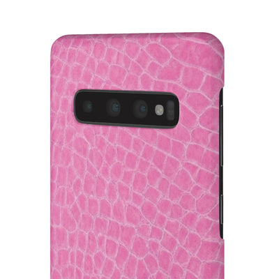 Snap Non Leather Pink Color Pattern Gift for Her Cute Phone Cases for Samsung Galaxy S24, S23, S22, S21, S20, Plus, Ultra, Iphone 16, 15, 14, Pro and Max - Studio40ParkLane