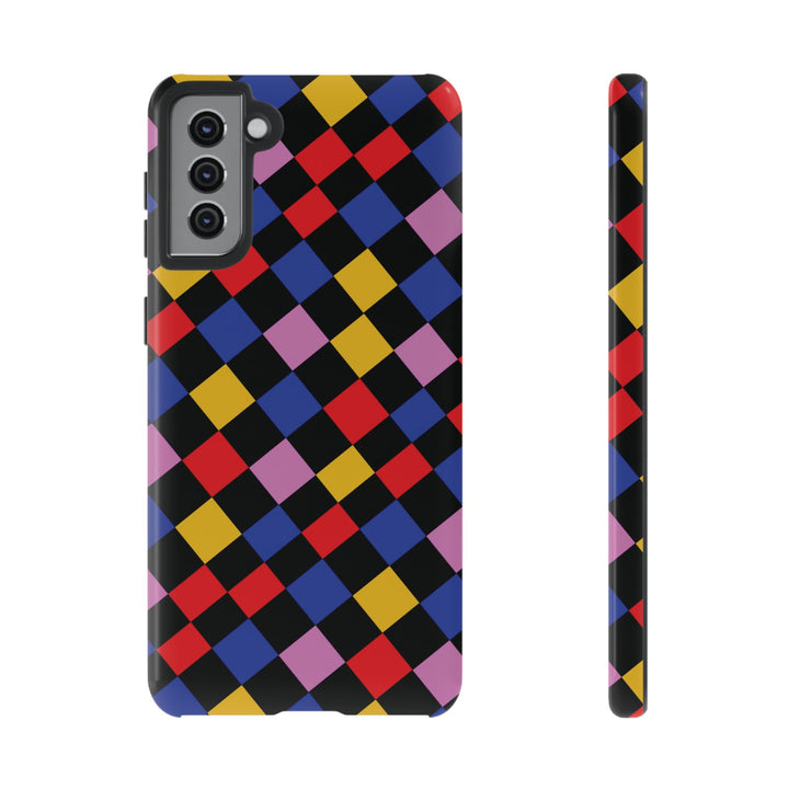 Aesthetic Tough Colorful Checkerboard Phone Case Premium - For iPhone 17 Pro Max iPhone 16 Pro iPhone 15 Iphone 14 Plus 13 Pro 12 11 10 XR - Studio40ParkLane