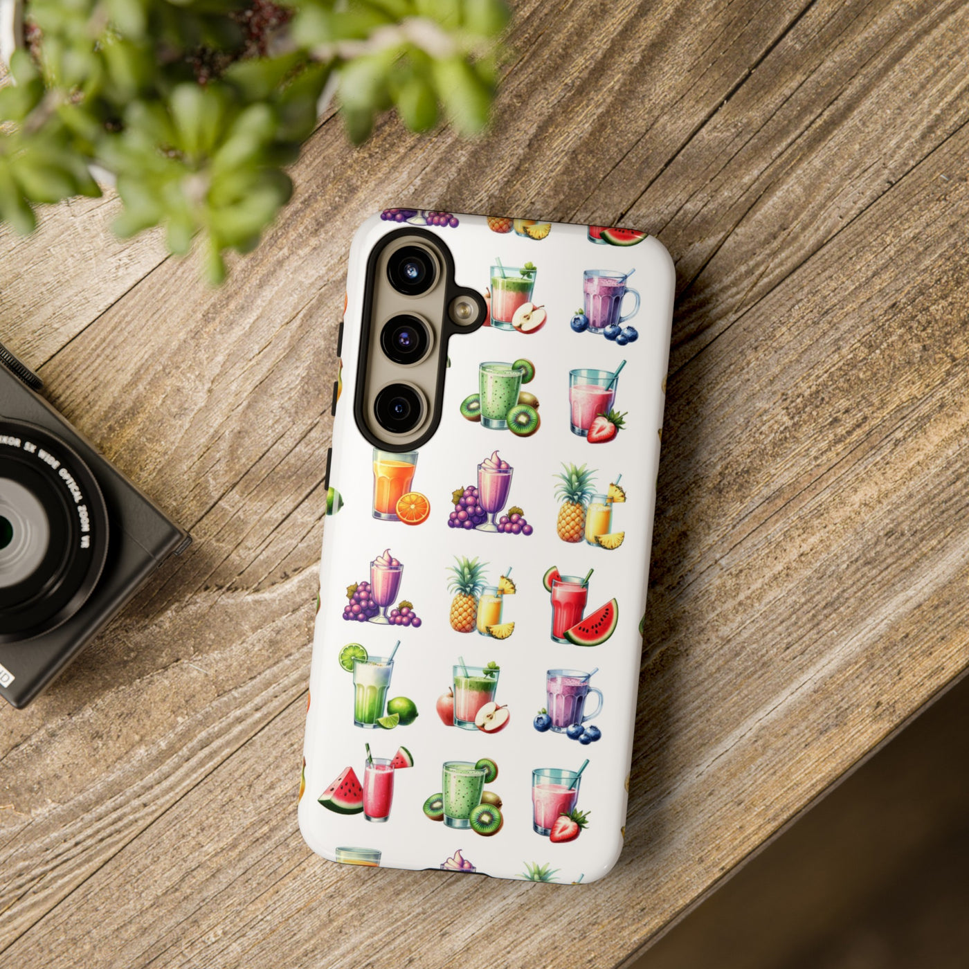 Cute Samsung Case | Cool Iphone Case | Tropical Summer Fruit Cocktail, Samsung S24, S23, S22, S21, IPhone 15 Case | Iphone 14 Case, Iphone 13 Case