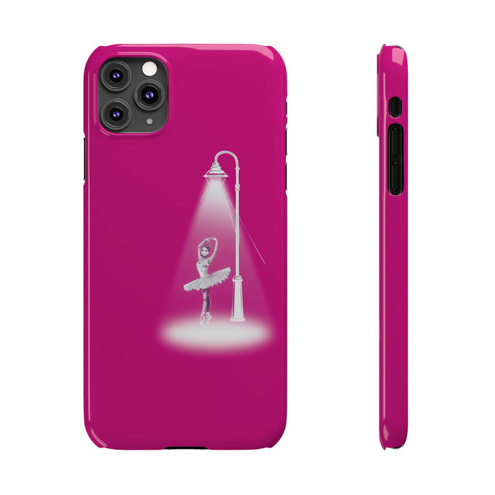 Slim Pink Ballet Dancer Spotlight Gift for Her Cute Phone Cases for Iphone 16 Pro Max | iPhone 15 Case | iPhone 15 Pro Max Case, Iphone 14, 13, 12, 11, 10, 8, 7 - Studio40ParkLane