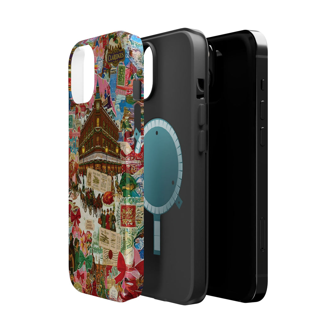 Aesthetic Tough Magsafe London Coquette Collage Phone Case - For iPhone 17 Pro Max iPhone 16 Pro iPhone 15 Iphone 14 Plus 13 Pro 12 11 10 - Studio40ParkLane