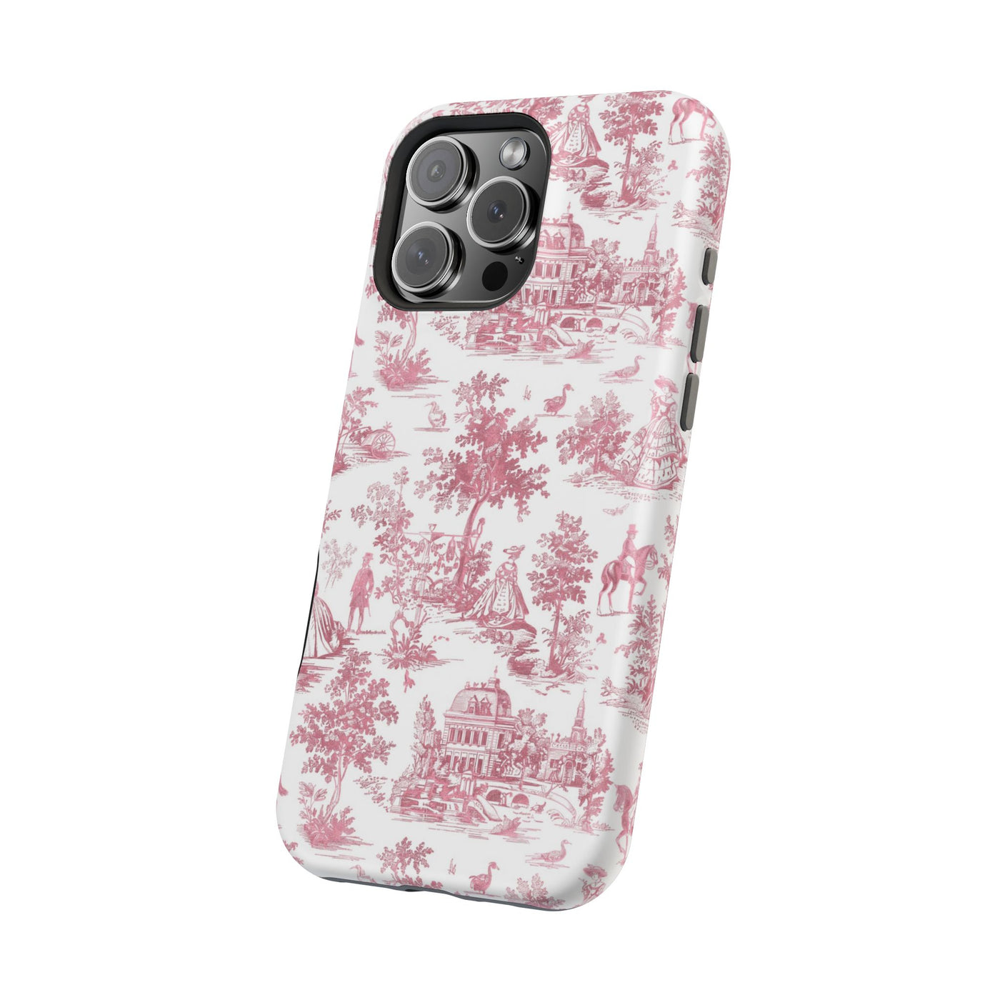 French Pink Toile Magsafe Cute Phone Case for Iphone Gift for Her,  | iPhone 15 Case | iPhone 15 Pro Max Case, Iphone 14, Iphone 14 Pro Max, Iphone 13, Iphone 16