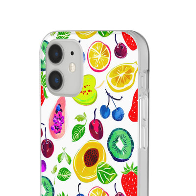 Cute Flexi Phone Cases, Summer Fruit Mix, Compatible with Samsung Galaxy S23, Samsung S22, Samsung S21, Samsung S20, Galaxy S20 Ultra