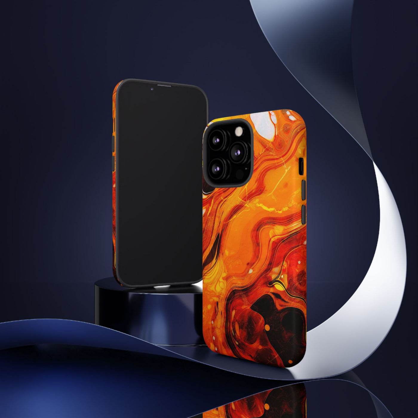 Impact Resistant, Fall Colors Marble, Cute Phone Cases for Samsung S24, S23, S22, S21, IPhone 15 pro Iphone 14 pro Iphone 13 IPhone 12 Iphone 11