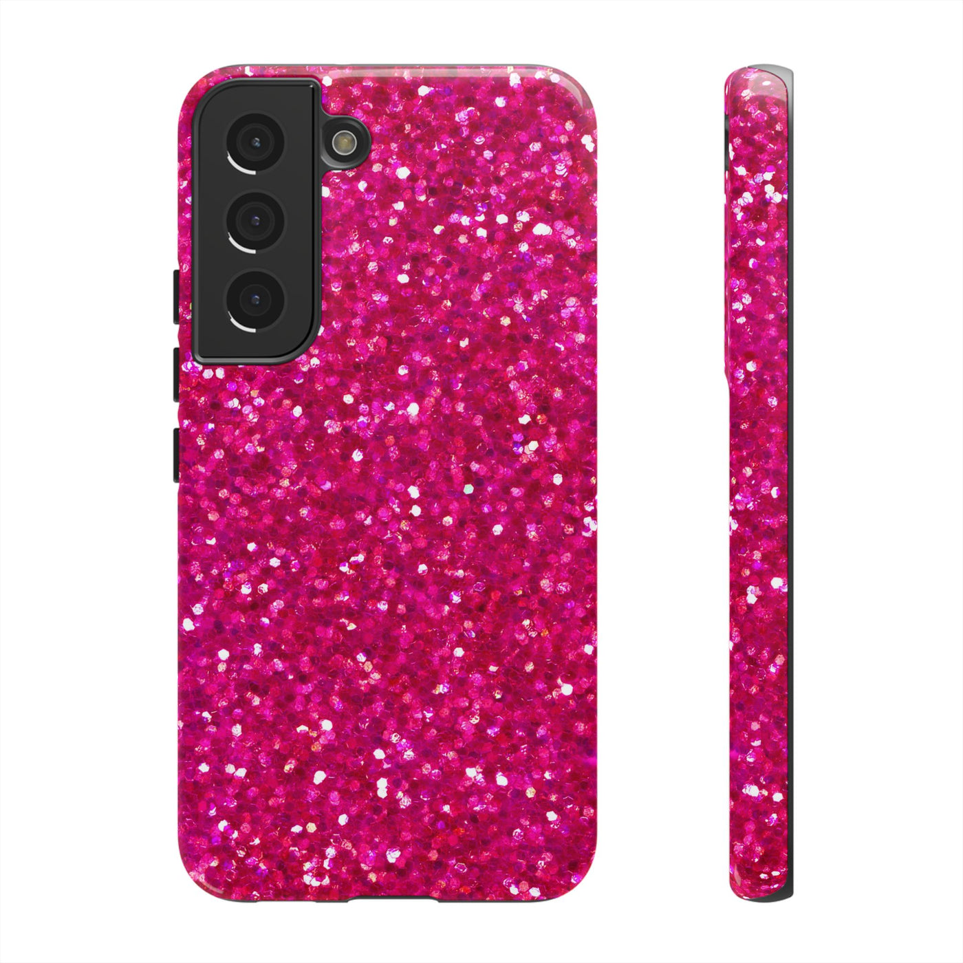 Pink Glitter Cute Phone Case, for IPhone 16 pro Max | Iphone 15, Iphone 14, IPhone 13 Case, 11 8 7, Samsung Galaxy S24, S23, S22, S21, 2 Layer Protection