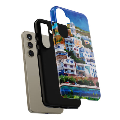 Impact Resistant, Greece House, Cute Phone Cases for Samsung S24, S23, S22, S21, IPhone 15 pro Iphone 14 pro Iphone 13 IPhone 12 Iphone 11