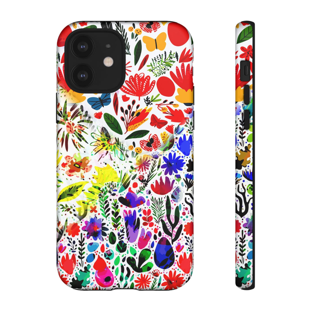 Impact Resistant, Colored Flowers, Cute Phone Cases for Samsung S24, S23, S22, S21, IPhone 15 pro Iphone 14 pro Iphone 13 IPhone 12 Iphone 11 - Studio40ParkLane
