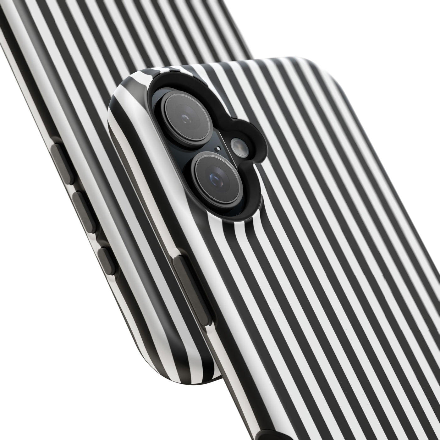 Custom Personalized Black White Striped Magsafe Phone Case for Iphone 17 - | iPhone 16 Pro Max Case | iPhone 15 Case Iphone 14 13 12 11 10 - Studio40ParkLane