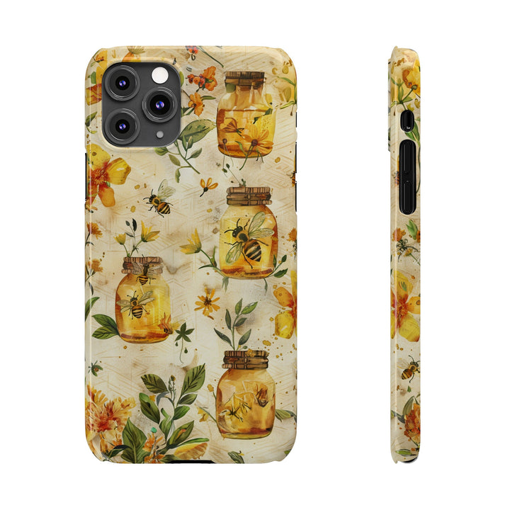 Slim Cute Phone Cases for Iphone | iPhone 15 Case | iPhone 15 Pro Max Case, Iphone 14, Iphone 14 Pro Max, Iphone 13, Honey Bees Yellow - Studio40ParkLane