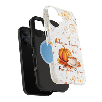 Fall Leaves Pumpkins Tough Magsafe Cute Phone Cases for Iphone | iPhone 15 Case | iPhone 15 Pro Max Case, Iphone 14, Iphone 14 13 12 11 10 9 8 7 - Studio40ParkLane