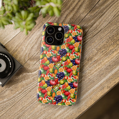 Cute Flexi Phone Cases, Summer Fruit Mix, Compatible with Samsung Galaxy S23, Samsung S22, Samsung S21, Samsung S20, Galaxy S20 Ultra