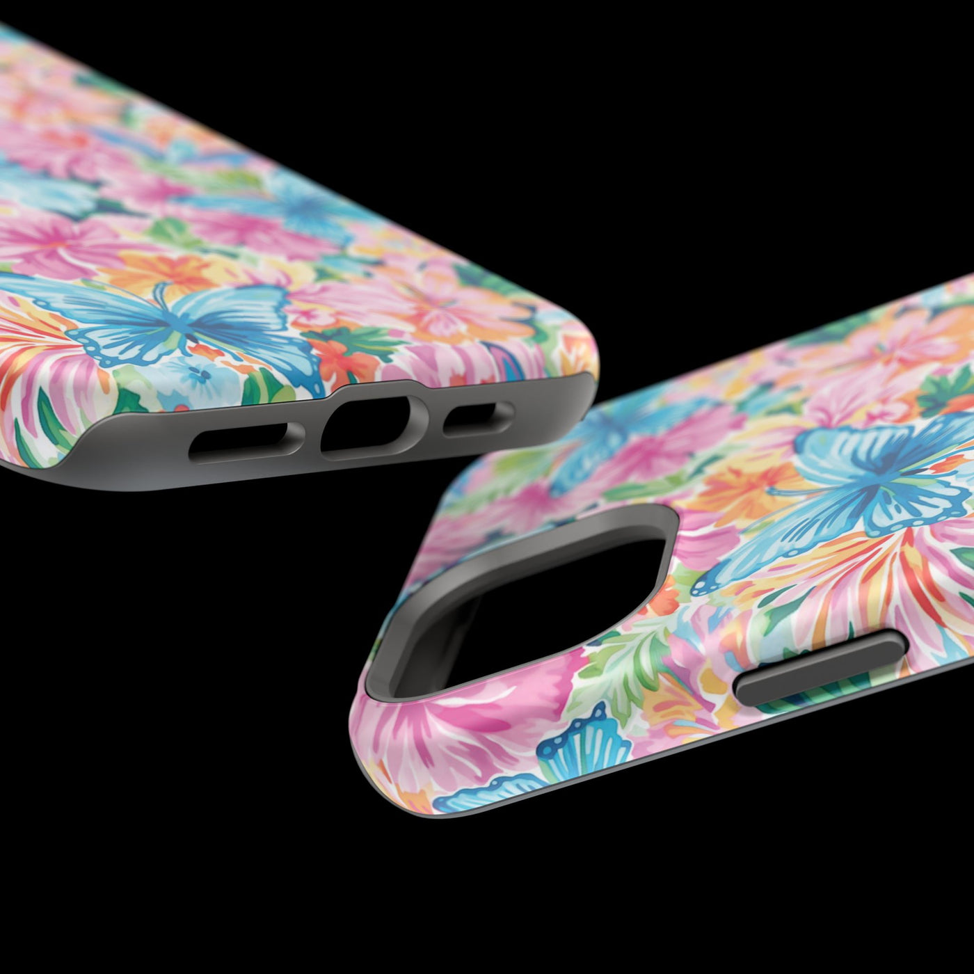 Butterflies Flowers Magsafe Cute Phone Case for Iphone Gift for Her, iPhone 16 Case iPhone 15 Pro Max Case, Iphone 14, Iphone 14 Pro Max, 13, 12