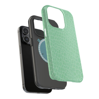 Non Leather Mint Color Pattern Magsafe Cute Phone Case for Iphone Gift for Her, | iPhone 15 Case | iPhone 15 Pro Max Case, Iphone 14, Iphone 14 Pro Max, Iphone 13, Iphone 16 - Studio40ParkLane