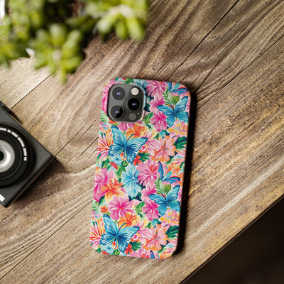 Slim Butterflies Flowers Gift for Her Cute Phone Cases for Iphone 16 Pro Max | iPhone 15 Case | iPhone 15 Pro Max Case, Iphone 14, 13, 12, 11, 10, 8, 7
