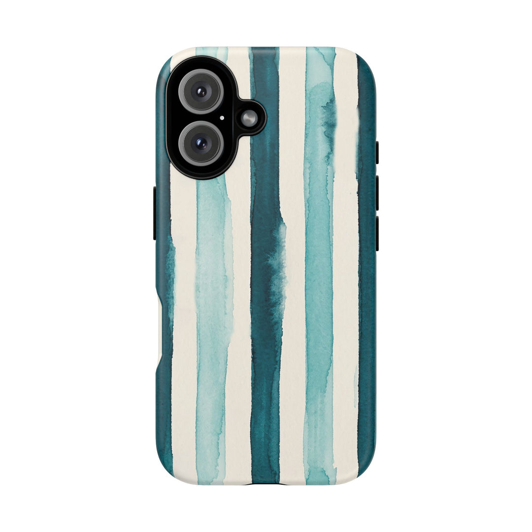 Tough Cute Green Stripes Phone Case, for IPhone 17 Pro Max | Iphone 17 Air, Iphone 16, IPhone 15, 14 13 12, Samsung Galaxy S26, S25, S24, S23
