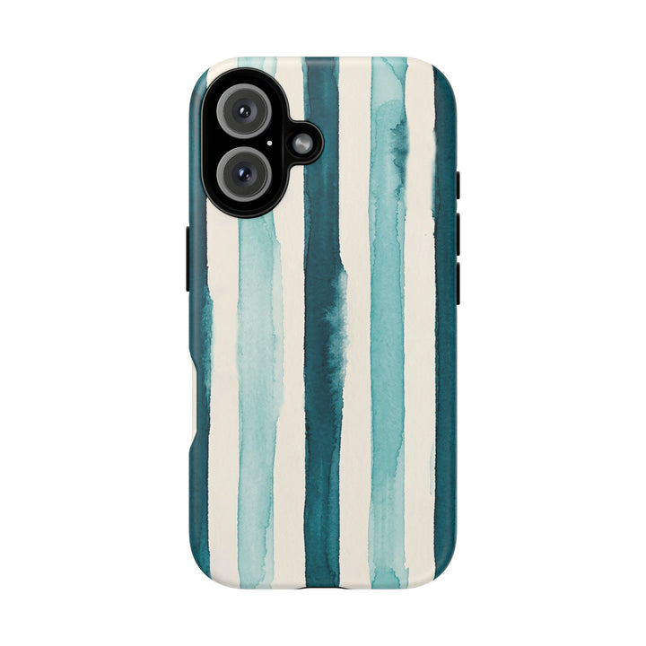 Tough Cute Green Stripes Phone Case, for IPhone 17 Pro Max | Iphone 17 Air, Iphone 16, IPhone 15, 14 13 12, Samsung Galaxy S26, S25, S24, S23