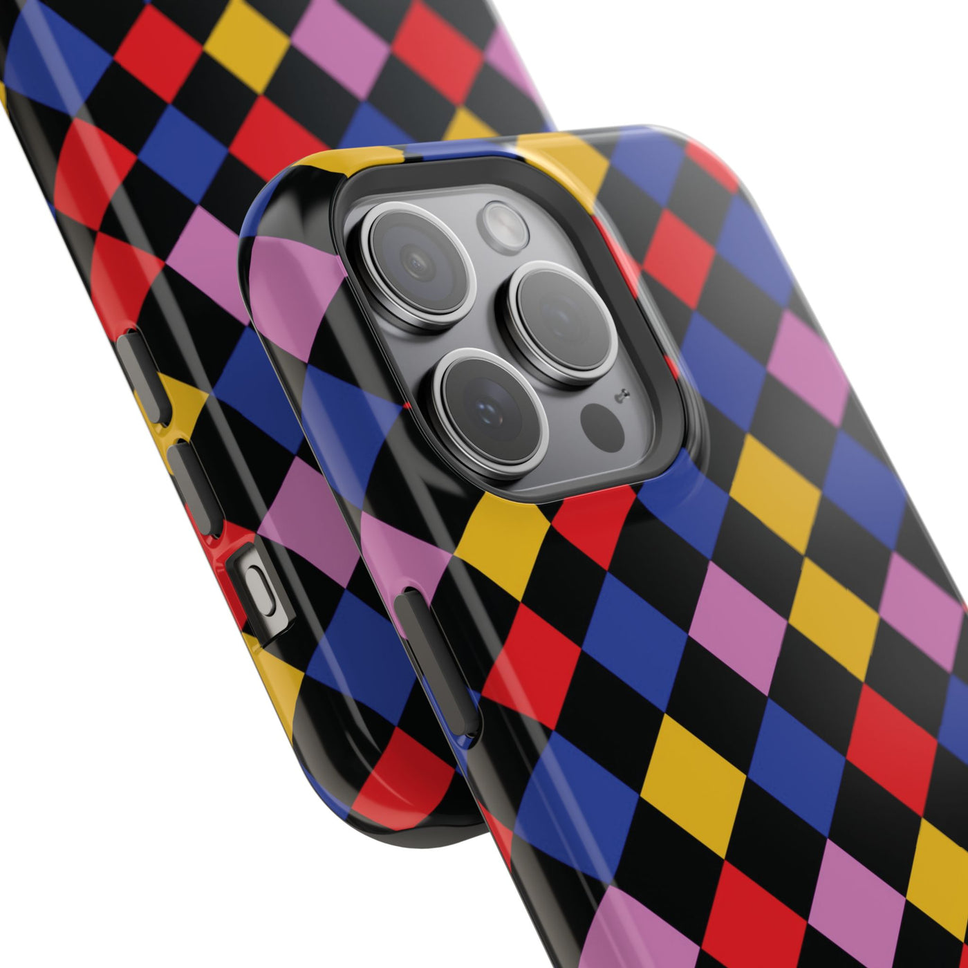 Aesthetic Colorful Checkerboard Tough Magsafe Phone Case - For iPhone 17 Pro Max iPhone 16 Pro iPhone 15 Iphone 14 Plus 13 Pro 12 11 Gift - Studio40ParkLane