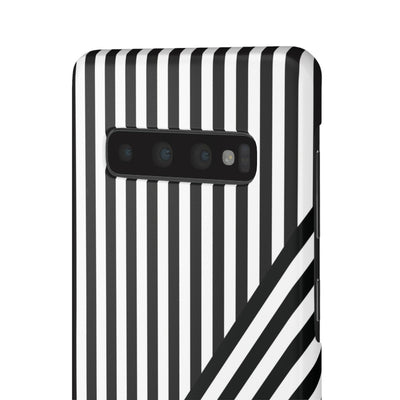 Aesthetic Black White Stripes Cute Phone Case Sleek Snap - For iPhone 17 Pro Max iPhone 16 Pro iPhone 15 Iphone 14 Plus 13 Pro 12 11 10 Gift - Studio40ParkLane