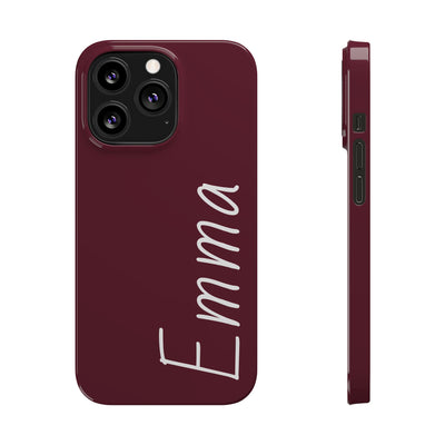 Personalized Initial Name Custom Slim Phone Cases for Iphone 16 Pro Max | iPhone 15 Case | iPhone 15 Pro Max Case, Iphone 14, 13, 12, 11, 10, 8, 7 - Studio40ParkLane