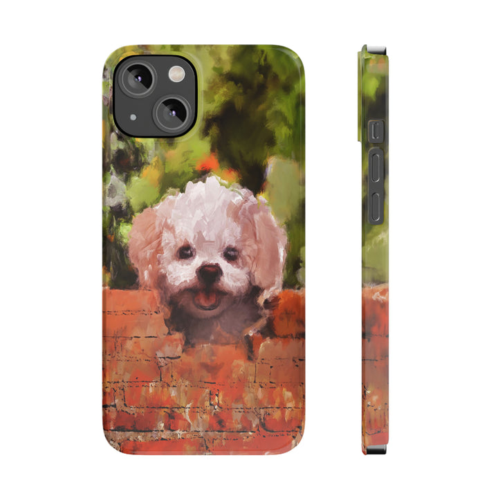 Slim Cute Phone Cases for Iphone - | iPhone 15 Case | iPhone 15 Pro Max Case, Iphone 14 Case, Iphone 14 Pro Max, Iphone 13, Bichon Frise Dog - Studio40ParkLane