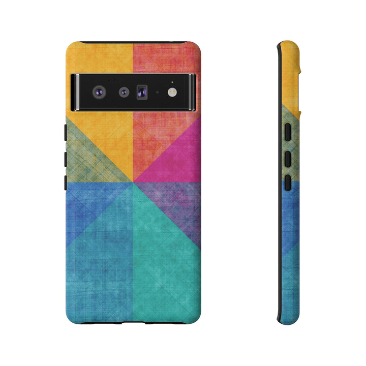 Impact Resistant, Colored Shapes, Cute Phone Cases for Samsung S24, S23, S22, S21, IPhone 15 pro Iphone 14 pro Iphone 13 IPhone 12 Iphone 11 - Studio40ParkLane