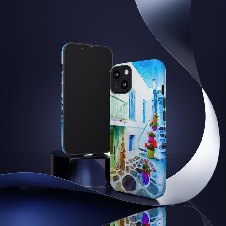 Impact Resistant, Greece House, Cute Phone Cases for Samsung S24, S23, S22, S21, IPhone 15 pro Iphone 14 pro Iphone 13 IPhone 12 Iphone 11 - Studio40ParkLane