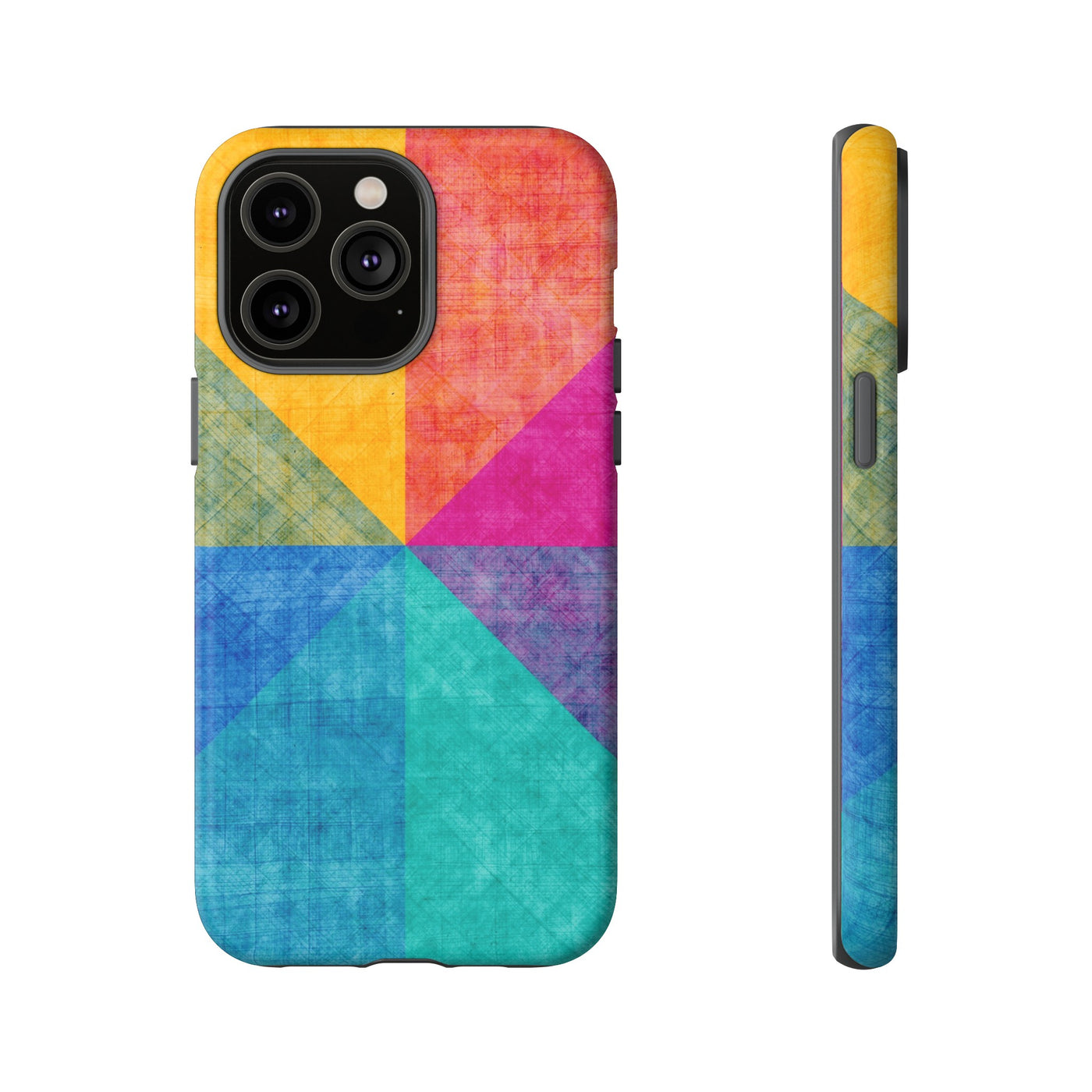 Impact Resistant, Colored Shapes, Cute Phone Cases for Samsung S24, S23, S22, S21, IPhone 15 pro Iphone 14 pro Iphone 13 IPhone 12 Iphone 11