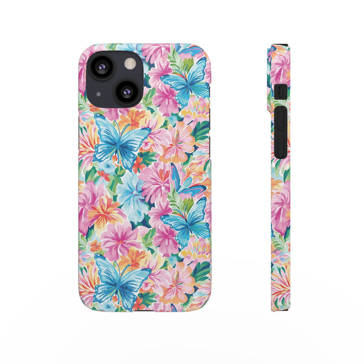 Sleek Snap Butterflies Flowers Cute Phone Case for iPhone 16 15 14 13 12 11 X Xs Max Xr Pro Plus Samsung Galaxy S24 S23 S22 S21 S20 Ultra