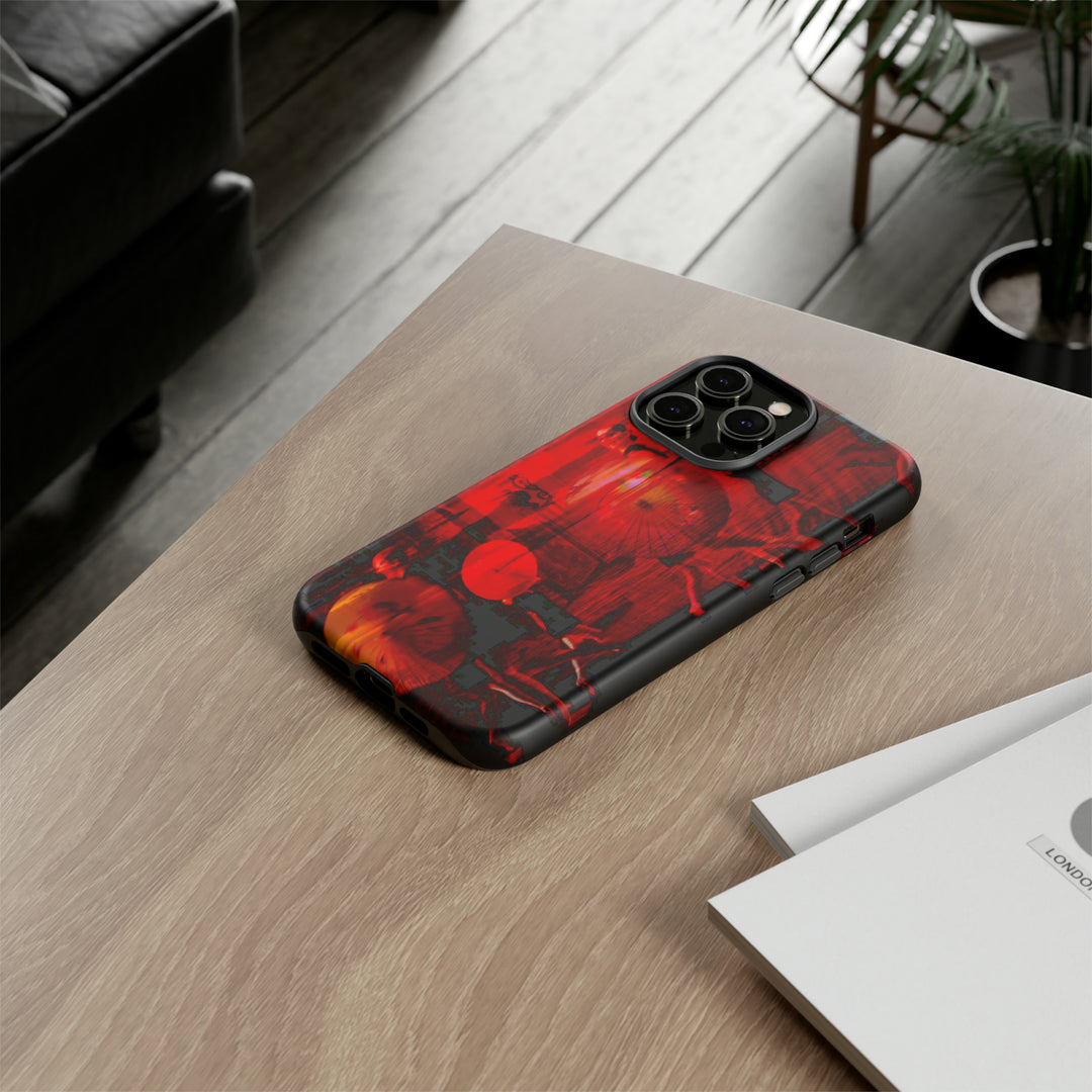Cute IPhone Case | iPhone 15 Case | iPhone 15 Pro Max Case, Iphone 14 Case, Iphone 14 Pro Max Case IPhone Case for Art Lovers, Sunset Dance Red - Studio40ParkLane