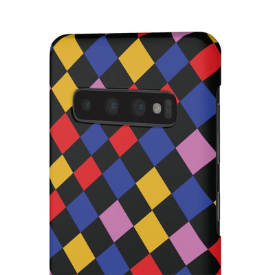 Colorful Checkerboard Cute Phone Case - Sleek Snap - for iPhone 16 15 14 13 12 11 Max Pro Plus Samsung Galaxy S24 S23 S22 S21 S20 Plus Ultra - Studio40ParkLane