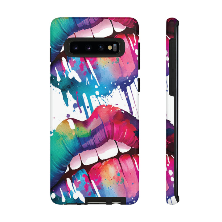Cute Samsung Phone Case | Aesthetic Samsung Phone Case | Smile Lips Colorful | Galaxy S23, S22, S21, S20 | Luxury Double Layer | Cool - Studio40ParkLane