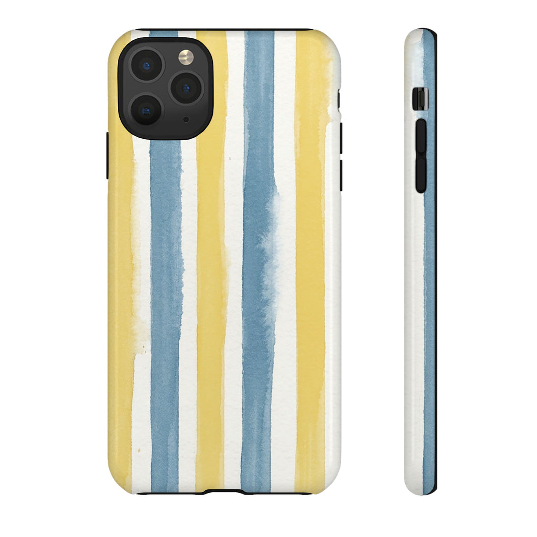 Tough Cute Yellow Stripes Phone Case, for IPhone 17 Pro Max | Iphone 17 Air, Iphone 16, IPhone 15, 14 13 12, Samsung Galaxy S26, S25, S24, S23 - Studio40ParkLane