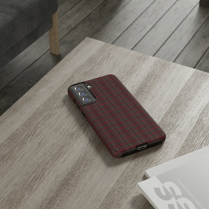 Samsung Galaxy Phone Case | Tough Case double layered | Impact resistant | Galaxy S23, S22, S21, S20 - Matte/Glossy Rose Tartan McDonald - Studio40ParkLane