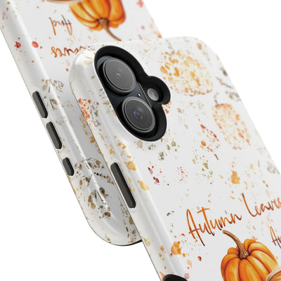 Fall Leaves Pumpkins Tough Magsafe Cute Phone Cases for Iphone | iPhone 15 Case | iPhone 15 Pro Max Case, Iphone 14, Iphone 14 13 12 11 10 9 8 7 - Studio40ParkLane