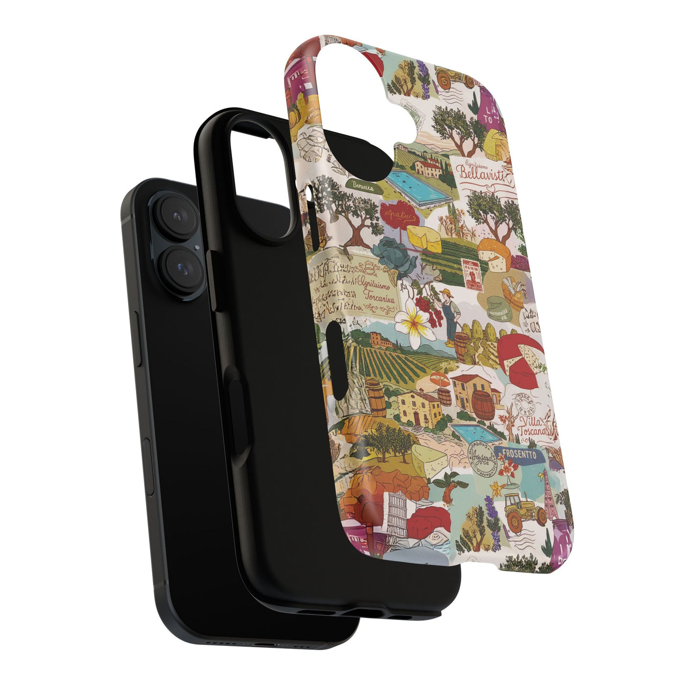 Italy Tuscany Coquette Collage Tough Premium Phone Case - For iPhone 17 Pro Max iPhone 16 Pro iPhone 15 Iphone 14 Plus 13 Pro 12 11 10 XR - Studio40ParkLane