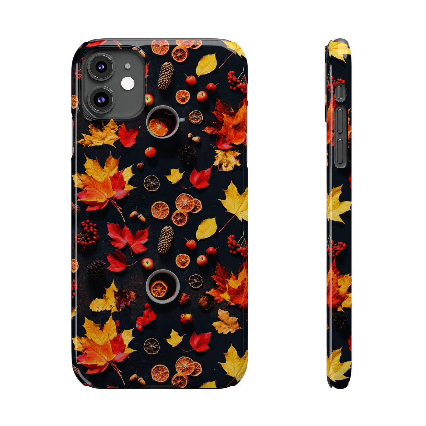 Slim Cute Fall Leaves Collage Phone Cases for Iphone | iPhone 15 Case | iPhone 15 Pro Max Case, Iphone 14, Iphone 14 Pro Max, Iphone 13, Iphone 16