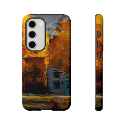 Impact Resistant, Fall Leaves Oil Painting, Cute Phone Cases for Samsung S24, S23, S22, S21, IPhone 15 pro Iphone 14 pro Iphone 13 IPhone 12 Iphone 11