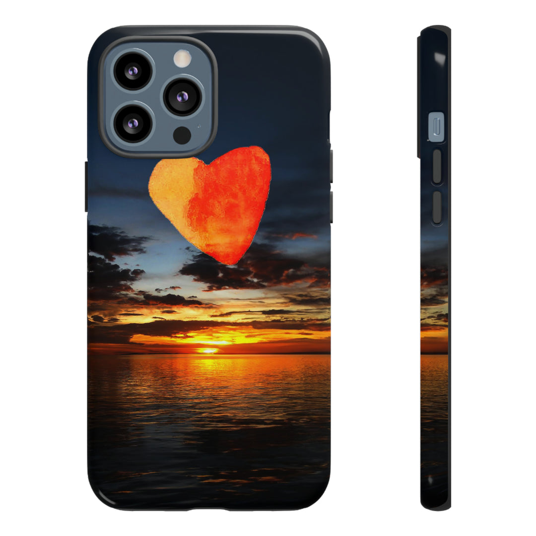 Cute IPhone Case | Rising Heart Love Sunset, iPhone 15 Case | iPhone 15 Pro Case, Iphone 14 Case, Iphone 14 Pro Max Case - Studio40ParkLane