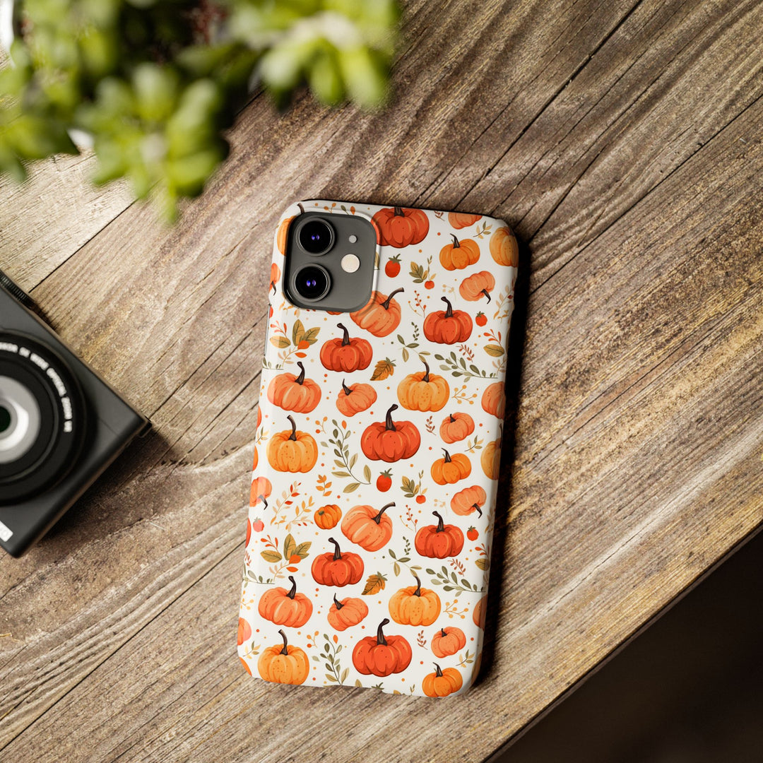 Slim Fall Autumn Pumpkins Gift for Her Cute Phone Cases for Iphone 16 | iPhone 15 Case | iPhone 15 Pro Max Case, Iphone 14, Iphone 14 Pro Max, Iphone 13, Slim - Studio40ParkLane
