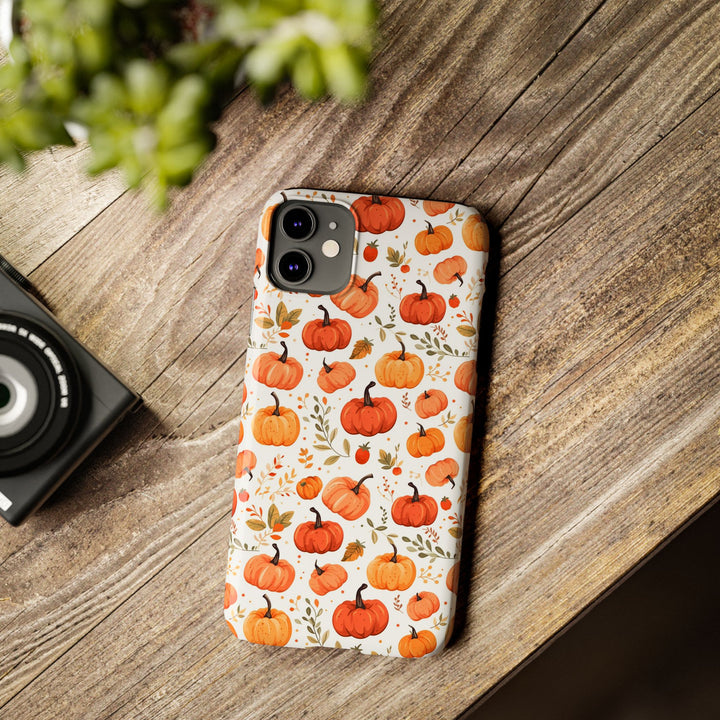 Slim Fall Autumn Pumpkins Gift for Her Cute Phone Cases for Iphone 16 | iPhone 15 Case | iPhone 15 Pro Max Case, Iphone 14, Iphone 14 Pro Max, Iphone 13, Slim - Studio40ParkLane