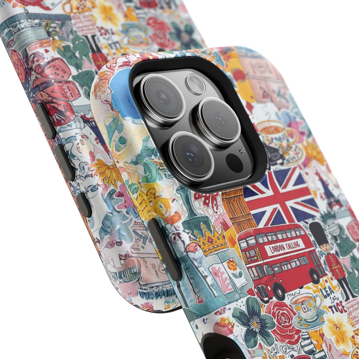 London England Coquette Collage Tough Magsafe Cute Phone Cases for Iphone | iPhone 17 Pro Max Case, Iphone 16, Iphone 15 14 13 12 11 10 9 - Studio40ParkLane
