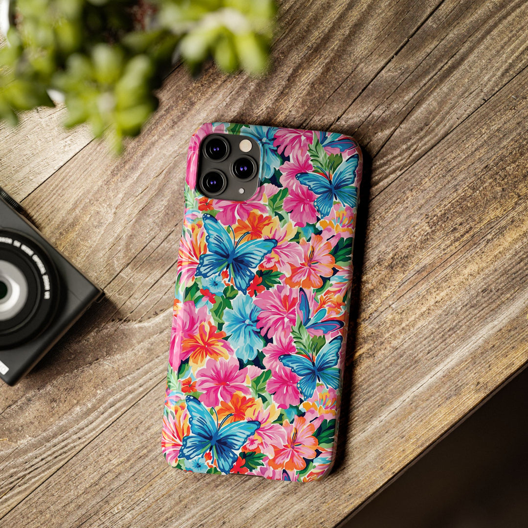 Slim Butterflies Flowers Gift for Her Cute Phone Cases for Iphone 16 Pro Max | iPhone 15 Case | iPhone 15 Pro Max Case, Iphone 14, 13, 12, 11, 10, 8, 7 - Studio40ParkLane