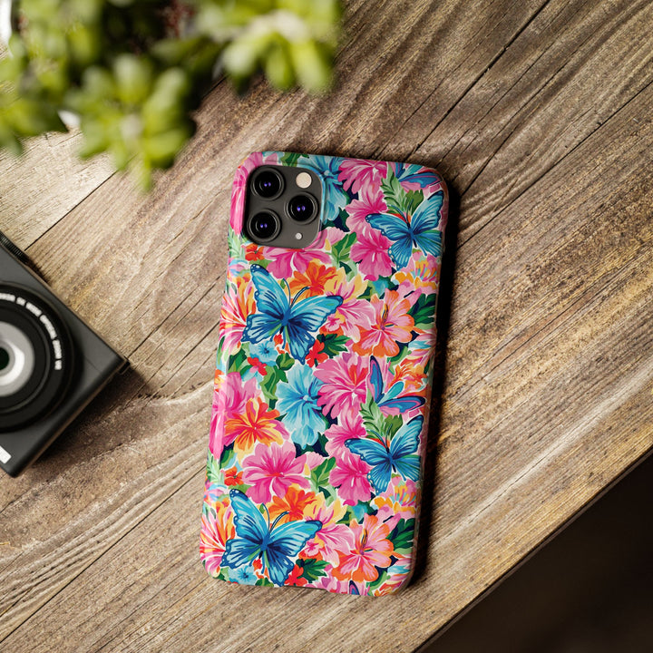 Slim Butterflies Flowers Gift for Her Cute Phone Cases for Iphone 16 Pro Max | iPhone 15 Case | iPhone 15 Pro Max Case, Iphone 14, 13, 12, 11, 10, 8, 7 - Studio40ParkLane