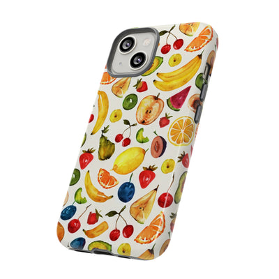 Impact Resistant, Mixed Fruits, Cute Phone Cases for Samsung S24, S23, S22, S21, IPhone 15 pro Iphone 14 pro Iphone 13 IPhone 12 Iphone 11